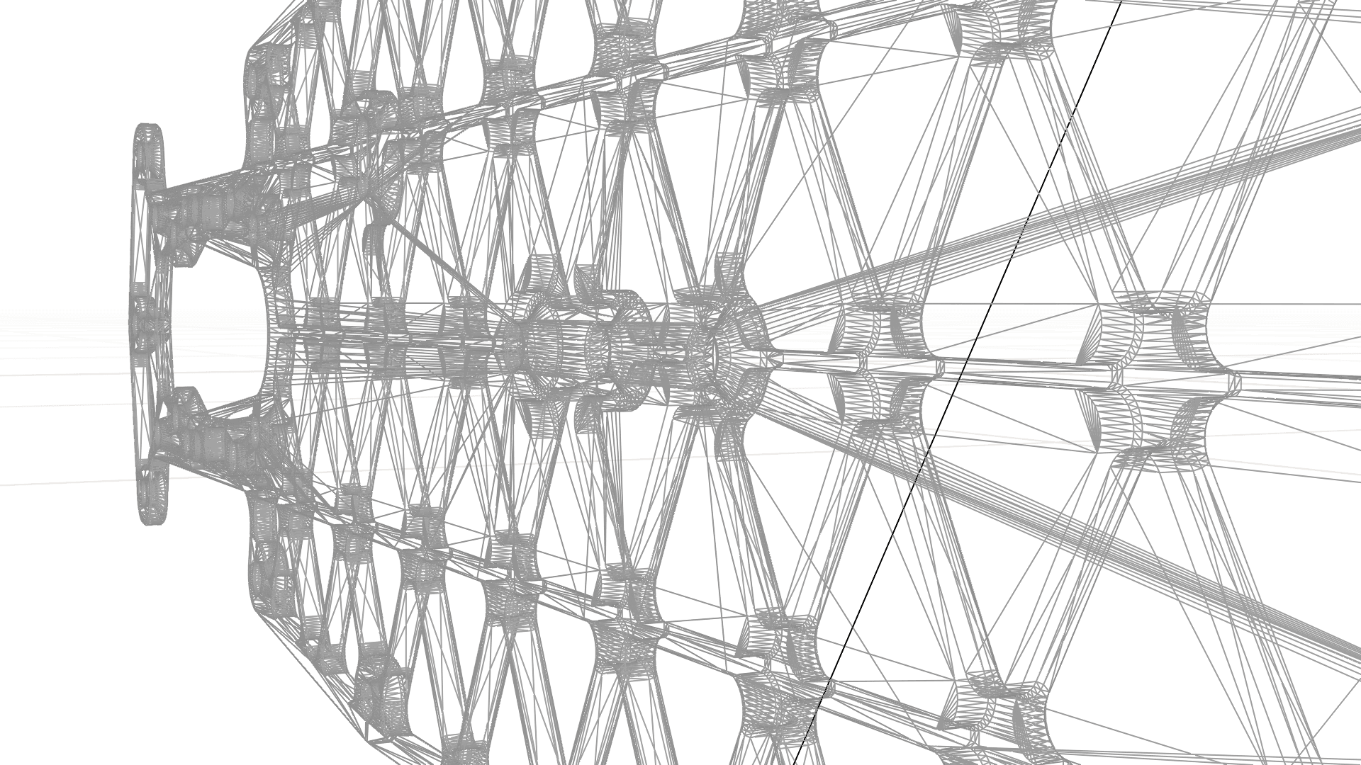 Titanium chassis wireframe